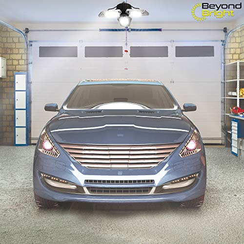 Ontel Beyond Bright LED Ultra-Bright Garage Light - 3 Adjustable Panels, Energy Efficient, Easy to Install, Durable and Long-Lasting Light for Ontel