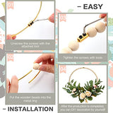 Huquary 10 Sets Wood Beads Wreath Wooden Hoops for Crafts Metal Rings for Crafts 10 Pcs 12 Inch Metal Floral Hoop Ring with 800 Pcs Wooden Beads for Huquary