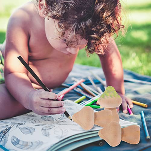 Healifty 50 Pcs Woody Mushroom Unfinished Plain Wooden Peg Doll Wooden People Figures Gifts Wooden Mushroom Head Mini Mushrooms Figures Wooden Healifty