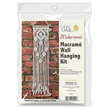 Solid Oak Small Format Macrame Kit-Lacy Squares Make-rame