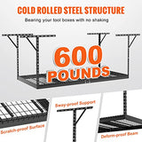 VEVOR Overhead Garage Storage Rack, 4x8 Garage Ceiling Storage Racks, Heavy Duty Adjustable Cold Rolled Steel Racks for Garage Storage, Organization, VEVOR