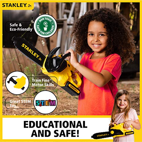 Red Toolbox Stanley Jr Battery Operated Delux Chainsaw,Yellow Red Toolbox