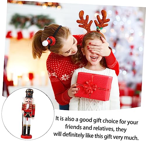 CIMAXIC Puppet Ornaments Desktop Wooden Puppets Decor Wooden Nutcracker Model Nutcracker Wooden Puppet Wood Puppet Decor Christmas Decoration Holiday CIMAXIC