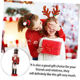 CIMAXIC Puppet Ornaments Desktop Wooden Puppets Decor Wooden Nutcracker Model Nutcracker Wooden Puppet Wood Puppet Decor Christmas Decoration Holiday CIMAXIC