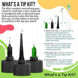 Bearly Art Precision Craft Glue - The Original - 4fl oz - Tip Kit Included - Dries Clear - Metal Tip - Wrinkle Resistant - Flexible and Crack Bearly Art