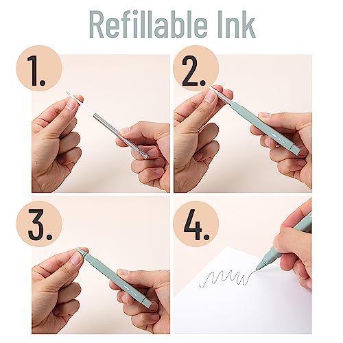 Mr. Pen- Aesthetic Pens, 6 Pack, Black Ink, Fast Dry, No Smear Bible Pens No Bleed Through, Fine Point Pen, Ballpoint Pens Ballpoint, Fine Tip Pens Mr. Pen