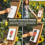 Soucolor 5.5" x 8.5" Sketch Book, 100 Sheets Spiral Bound Art Sketchbook, Acid Free (68lb/100gsm) Artist Drawing Book Paper Painting Sketching Pad (2 Soucolor