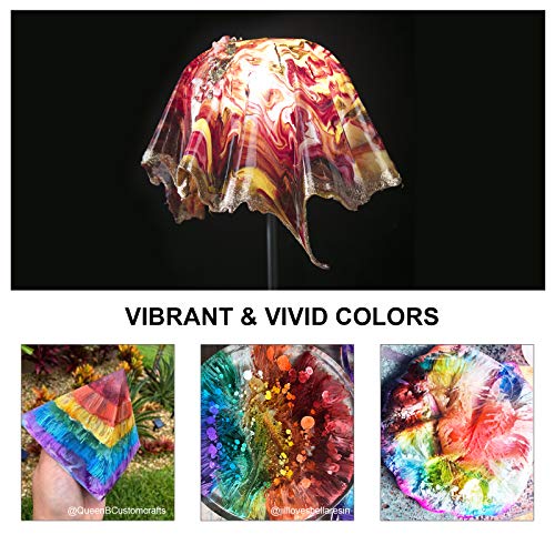 Alcohol Ink for Epoxy Resin LET'S RESIN Concentrated Alcohol Ink Set, 26 Vibrant Colors Alcohol-Based Resin Ink,Alcohol Paint Resin Dye for Resin LET'S RESIN