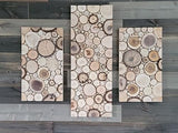 Wood Slice Variety Pack, 1" - 3", Qty of 50 - Live Edge Walnut, Red Cedar, Maple, Oak, Coasters, Craft Wood, Wood Burning, Epoxy Resin Projects, SHUIKU