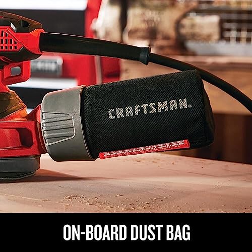 CRAFTSMAN Orbital Sander, 5 inch, 12,000 OPM, 3 Amp, Corded (CMEW231) Craftsman
