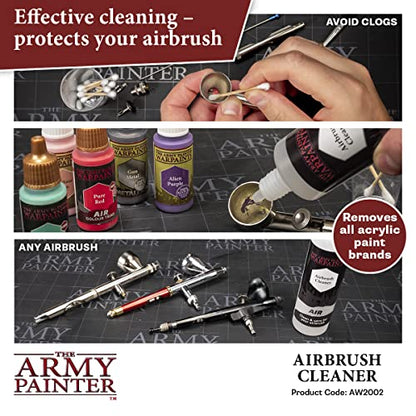 The Army Painter Airbrush Cleaner Solution - 100ml Warpaints Air Brush Cleaning for Wargaming Model Miniatures Painting - WoodArtSupply