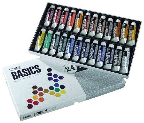 Liquitex BASICS Acrylic Paint Tube 24-Piece Set - WoodArtSupply