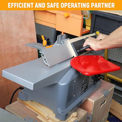 Hoteche 6-Inch Spiral Benchtop Jointer - 10.6-Amp Wood Jointer Machine Hoteche