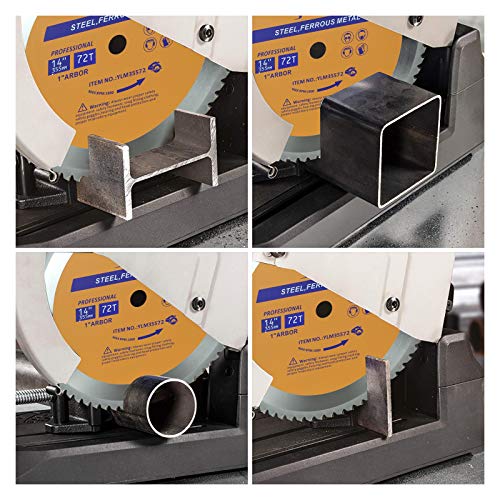 Yolan 7 1/4” Metal Cutting Circular Saw Blade, 7-1/4-Inch 180 Blade,36-Tooth,Carbide Tipped, 5/8-Inch Arbor, Diamond Knockout Arbor for TCT Miter Saw yolan