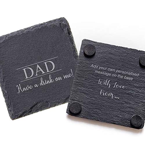 12 Pack 4 x 4 Inch Gorgeous Black Slate Stone Coasters Bulk Square Slate for Drink Bar Kitchen Home, Handmade Natural Rough Edge, Set of 12 - WoodArtSupply