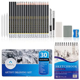 Bellofy Artist Drawing Set Sketching Drawing Kit -100 Sheet Sketchbook - Variety of Sketch/Charcoal Pencils Set for Drawing - Shading Pencils For Bellofy