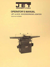 Asian JET JJ-8CS Geetech CT-200 8" Wood Jointer Operator's & Parts Manual WoodArtSupply