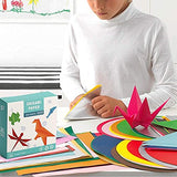Origami Paper Double Sided Color - 200 Sheets - 20 Colors - 6 Inch Square Easy Fold Paper for Beginner BUBU