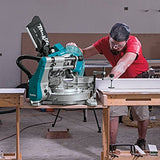 Makita XSL06PT 18V x2 LXT Lithium-Ion (36V) Brushless Cordless 10" Dual-Bevel Sliding Compound Miter Saw with Laser Kit (5.0Ah) Makita