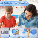 JDiction ResinCrete Kit, All-in-One Kit Easy for Beginners, 20-30Minutes Demold, Include Water-Based Eco-Friendly Casting Powder, Mold & Pigment, JDiction