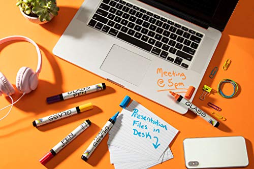 Glass Pen Window Marker: Liquid Chalk Markers for Glass, Car Marker or Mirror Pen with Washable Paint - Car Windows, Storefront Window, Wedding, Rainbow Chalk Markers Limited
