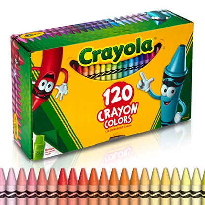 Crayola Crayons, 120 Count, Coloring Supplies, Gift for Kids - WoodArtSupply