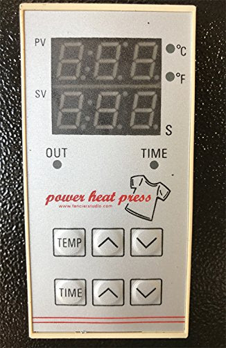 Fancierstudio Heat Press 16x20 Lower Platen Pull Out 5.5" Sublimation Rhinestone Heat Press FS16x20BP Black Fancierstudio