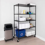Seville Classics UltraDurable Heavy Duty NSF Solid Steel Wire Rack Storage Unit, Organizer for Garage, Warehouse, Office, Restaurant, Classroom, Seville Classics