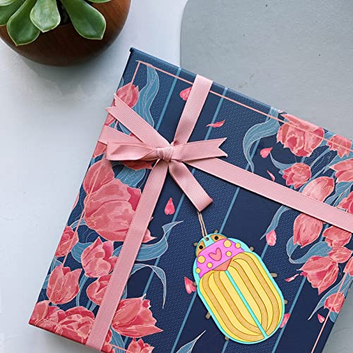 60Pcs Wood Cutouts Ornaments for Crafts Butterfly Flower Unfinished Wooden Slices DIY Paint Crafts Blank Hanging Embellishment for Kids Painting HooAMI