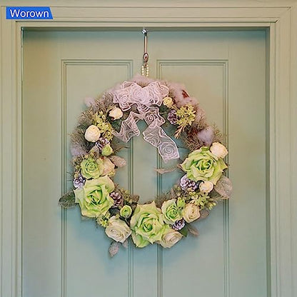 Worown 6 Pack Wooden Wreath Form, 8 inches (Outer Diameter) Wooden Wreath Frame, 5mm Thickness Wood Wreath Ring for Creating Beautiful Floral