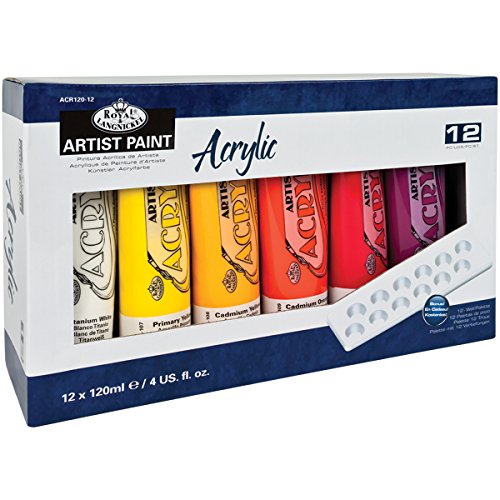 Royal & Langnickel Artist Tube Paint, 120ml, 12-Pack Royal & Langnickel