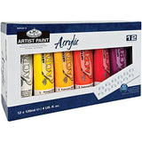 Royal & Langnickel Artist Tube Paint, 120ml, 12-Pack Royal & Langnickel