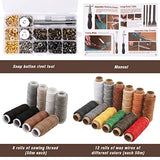 LOKUNN Leather Tooling kit, Leather Crafting Tools and Supplies Kit, Leather Working Tools, Leather Crafting Kit, Leather Sewing Tool Kit for LOKUNN