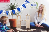 Brain Blox Natural Wooden Blocks for Kids Ages 4-8 - Montessori Blocks for Hands-on Learning - STEM and Architecture for Kids (300 Building Blocks) Brain Blox