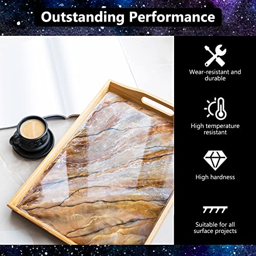 KISREL Epoxy Resin 32OZ - Crystal Clear Epoxy Resin Kit - No Yellowing No Bubble Art Resin Casting Resin for Art Crafts, Jewelry Making, Wood & Resin KISREL