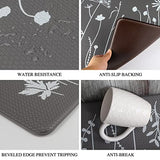 Rempry 2 Pcs Kitchen Rugs and Mats, Cushioned Anti-Fatigue Floor Mat, PVC Non-Slip Waterproof Kitchen Rug Set for Kitchen, Office, Sink Rempry