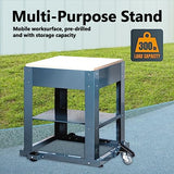POWERTEC UT1008 Planer Stand with Wheels, 23-1/16" x 20-1/8" x 29.5" Melamine MDF Table Top, Multi-Purpose Storage Mobile Base for Woodworking POWERTEC