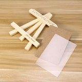 DECHOUS 2pcs Photo Display stand table Photo Frame unfinished wood braces kit wood Photo Frame wedding photo frame mini photo easel photo collage kit DECHOUS