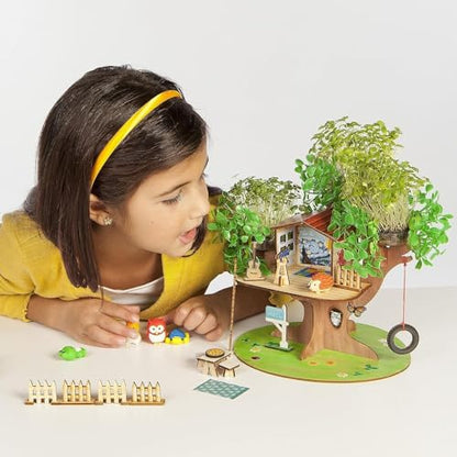 Creativity for Kids Build and Grow Tree House Craft Kit - Treehouse Playset Toy for Boys and Girls, Classic Toys for Kids - WoodArtSupply