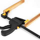 Ximimark 2 PCS 4inch Bar F Clamps Clip Grip Quick Ratchet Release Woodworking DIY Hand Tool Kit Ximimark