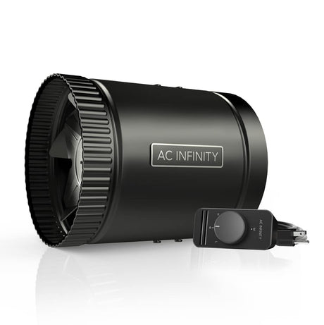 AC Infinity RAXIAL S6, Inline Booster Duct Fan 6” with Speed Controller - Low Noise Inline HVAC Blower Can Fan for Basements, Bathrooms, Kitchens, AC Infinity
