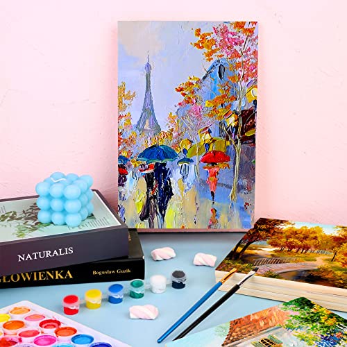 15 Pack Unfinished Wood Canvas Panels Kit 11.8x7.9 Inch Wooden Panel Boards Wood Paint Pouring Panels Wooden Canvas Panels Boards for Painting, Uoeo