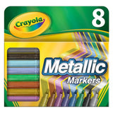 Crayola Metallic Markers, Art Supplies, 8 Count, Colors May Vary Crayola