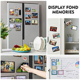 Magicfly Pack of 15 Magnetic Picture Frame with Clear Pocket, 4 x 6 Inches Refrigerator Photo Holder for Fridge Office Cabinet Locker, Black Magicfly