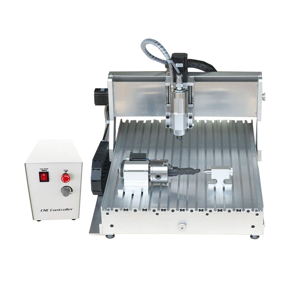 TEN-HIGH 6090 2200W CNC Router Engraving Drilling Milling Machine,usb port with 4th Axis. - WoodArtSupply