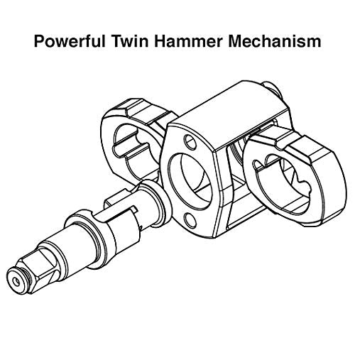 Berkling Tools 2463T 1/2" HEAVY DUTY Pneumatic Impact Wrench - Air Powered, Twin Hammer, Composite Handle Berkling Tools