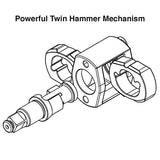 Berkling Tools 2463T 1/2" HEAVY DUTY Pneumatic Impact Wrench - Air Powered, Twin Hammer, Composite Handle Berkling Tools