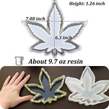 Ashtray Mold for Resin, Large Leaf Silicone Mold for Epoxy Resin, Maple Leaf Rolling Tray for Jewelry Storage Box, DIY Craft Gift, Home Decoration Vastsoon