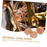 SUPVOX 3Pcs Drain Valve Cork Pad trombone water key cork trombone key pads trombone wood cork pads wooden trombone pads trumpet water key cork SUPVOX