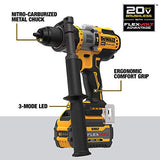 DEWALT FLEXVOLT ADVANTAGE 20V MAX* Combo Kit with Hammer Drill & Impact Driver, 6.0-Ah, 2-Tool (DCK2100D1T1) DEWALT